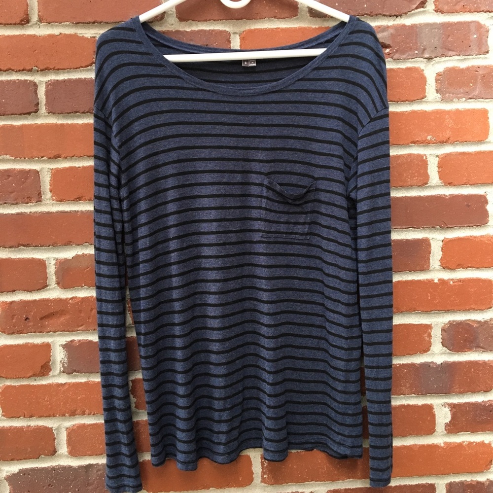 long sleeve striped tee